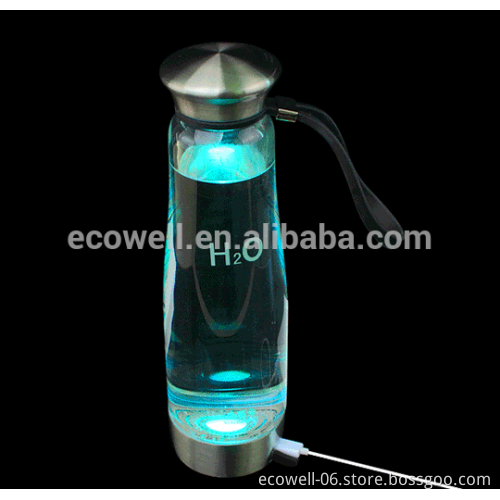 2016 new 500ml Portable Hydrogen Rich Water Ionizer Maker Bottle